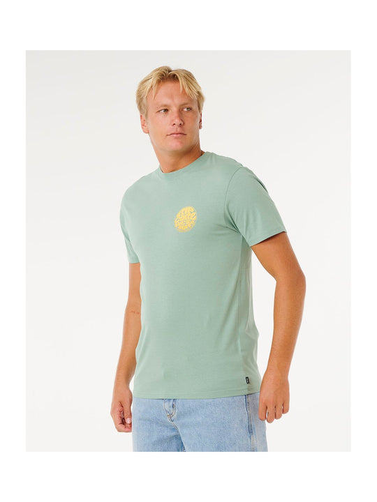 Koszulka męska RIP CURL Wettie Passage Icon Tee zielona
