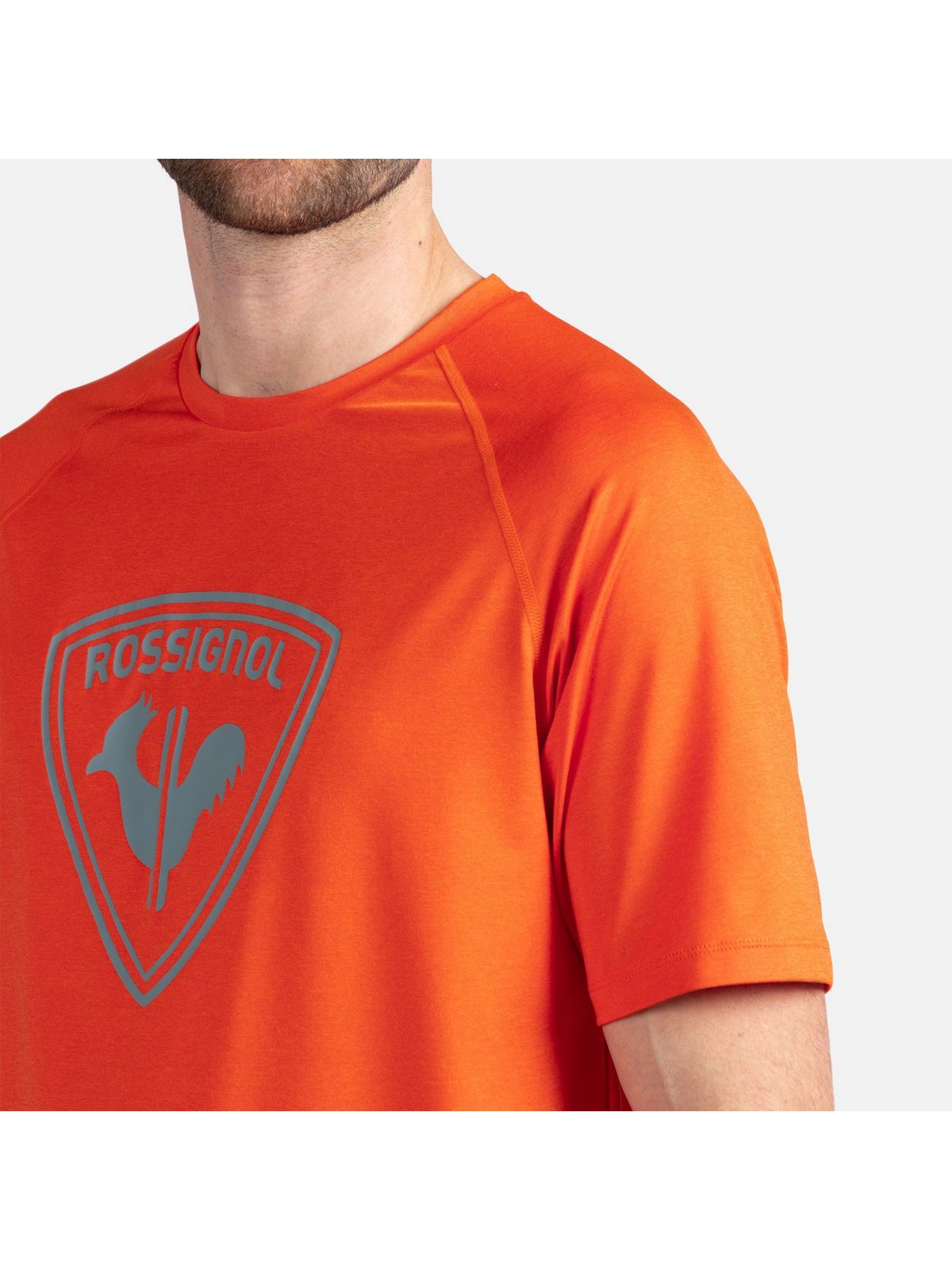 Koszulka treningowa męska ROSSIGNOL Westweg Shield Tee złoty - Adventure Sports