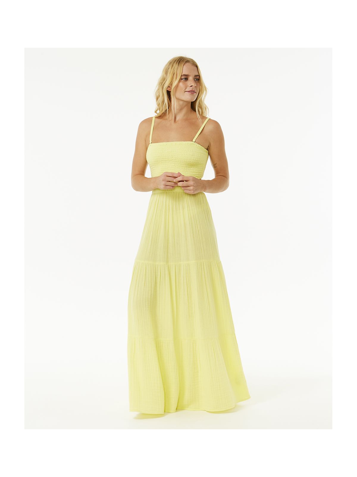 Sukienka RIP CURL Premium Surf Maxi Dress żółty - Adventure Sports