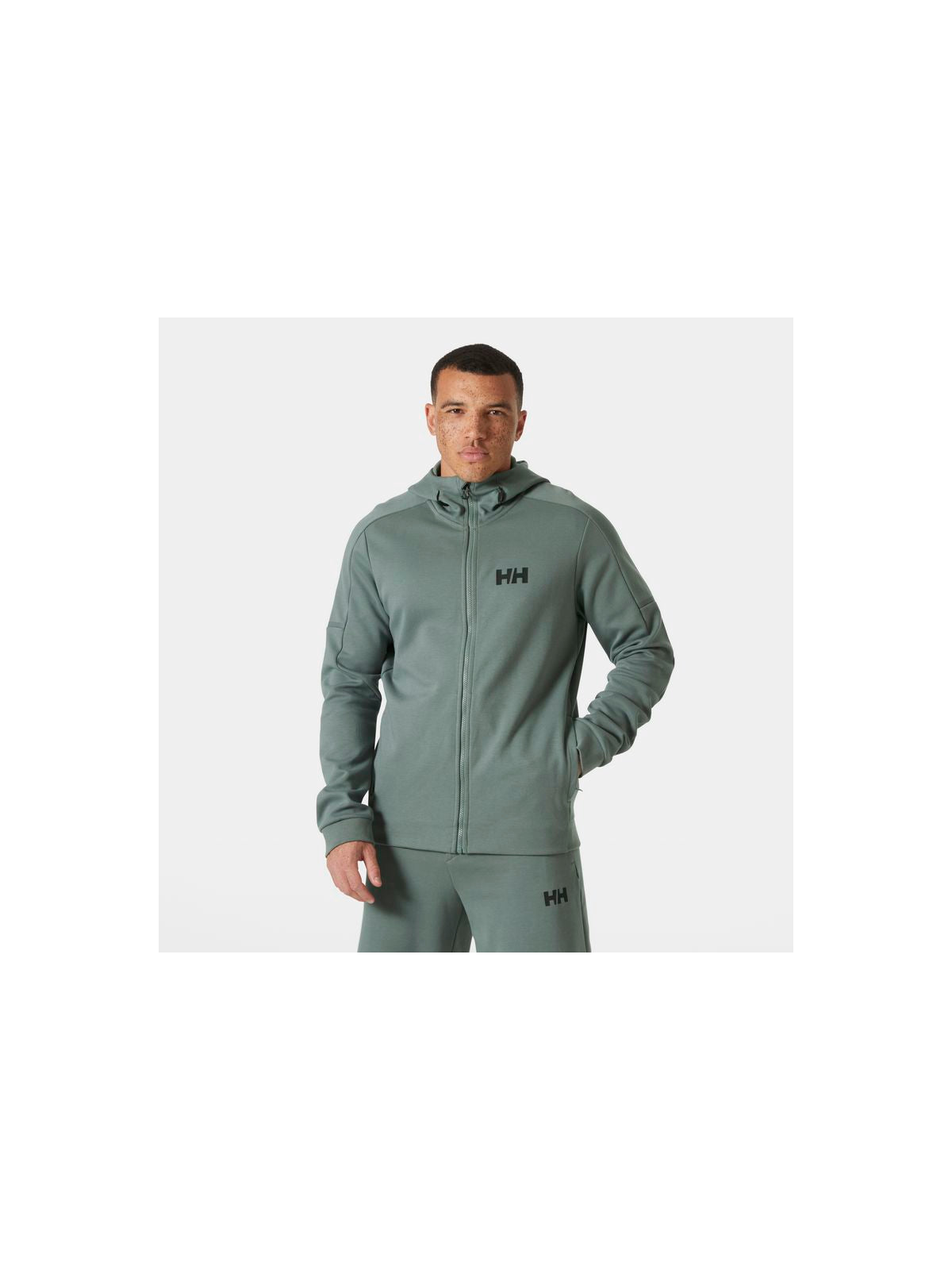 Bluza żeglarska HELLY HANSEN HP TECH SWEAT FZ HOO szara - Adventure Sports