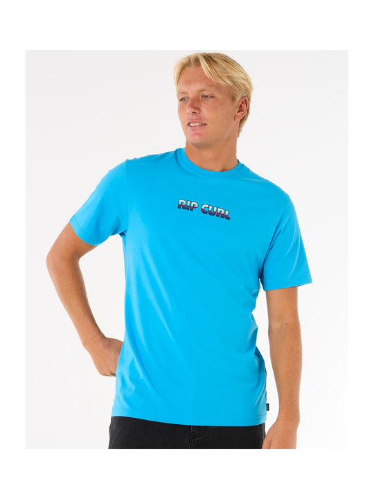 Koszulka męska RIP CURL Big Mumma Icon Tee niebieska
