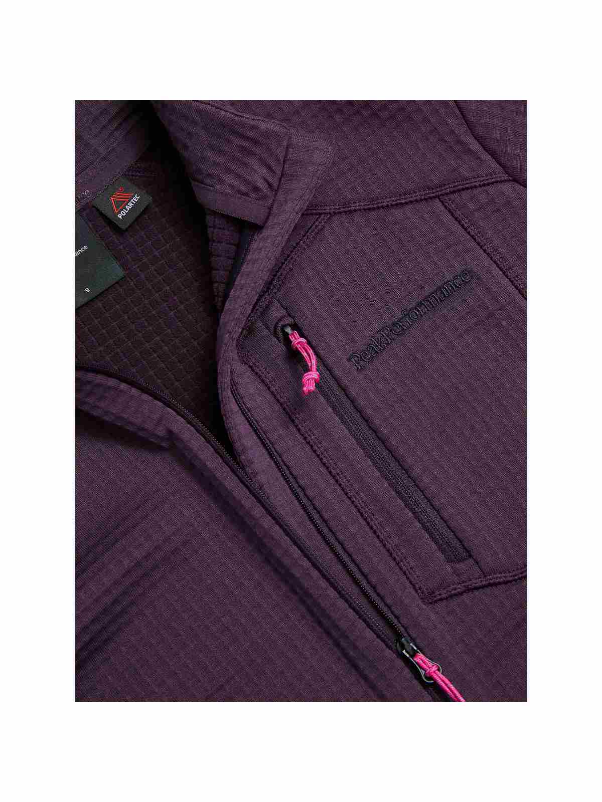 Bluza Peak Performance W Trail Polartec Half Zip fioletowy - Adventure Sports