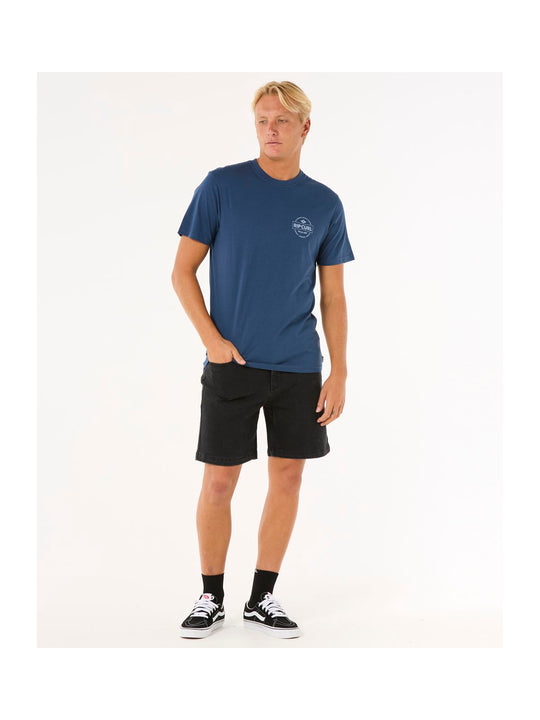 Koszulka RIP CURL Staple Tee granatowy
