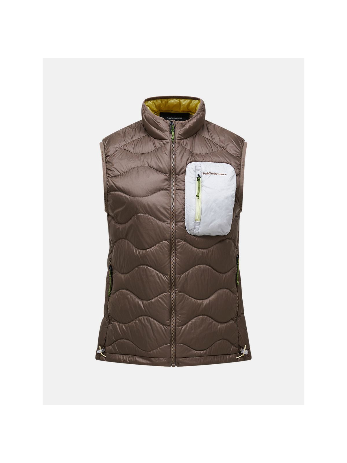 Kamizelka puchowa damska PEAK PERFORMANCE Helium Utility Down Vest brązowa