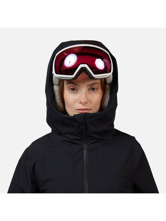 Kurtka narciarska damska ROSSIGNOL W ROCHRUN INSULATED JKT czarna
