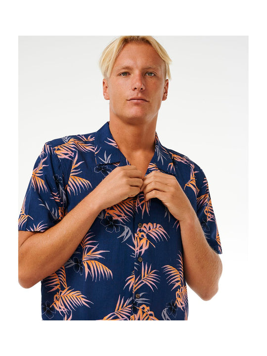 Koszula RIP CURL Surf Revival Floral S/S Shirt granatowy - Adventure Sports
