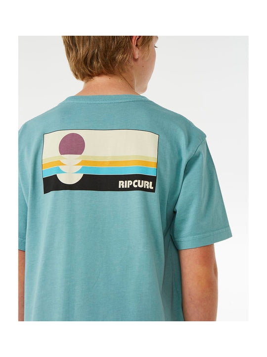 Koszulka RIP CURL Surf Revivial Peaking Tee Boy niebieski - Adventure Sports
