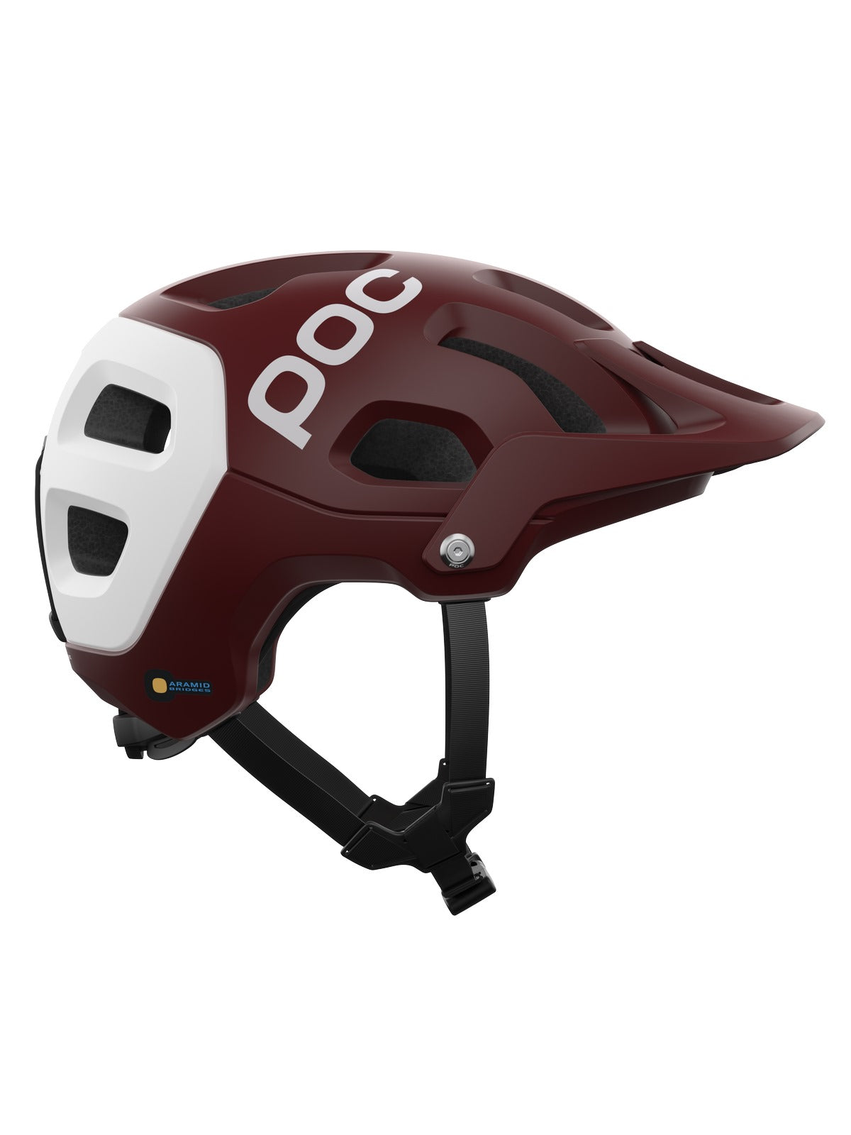 Kask rowerowy POC TECTAL RACE MIPS - bordowo biały - Adventure Sports