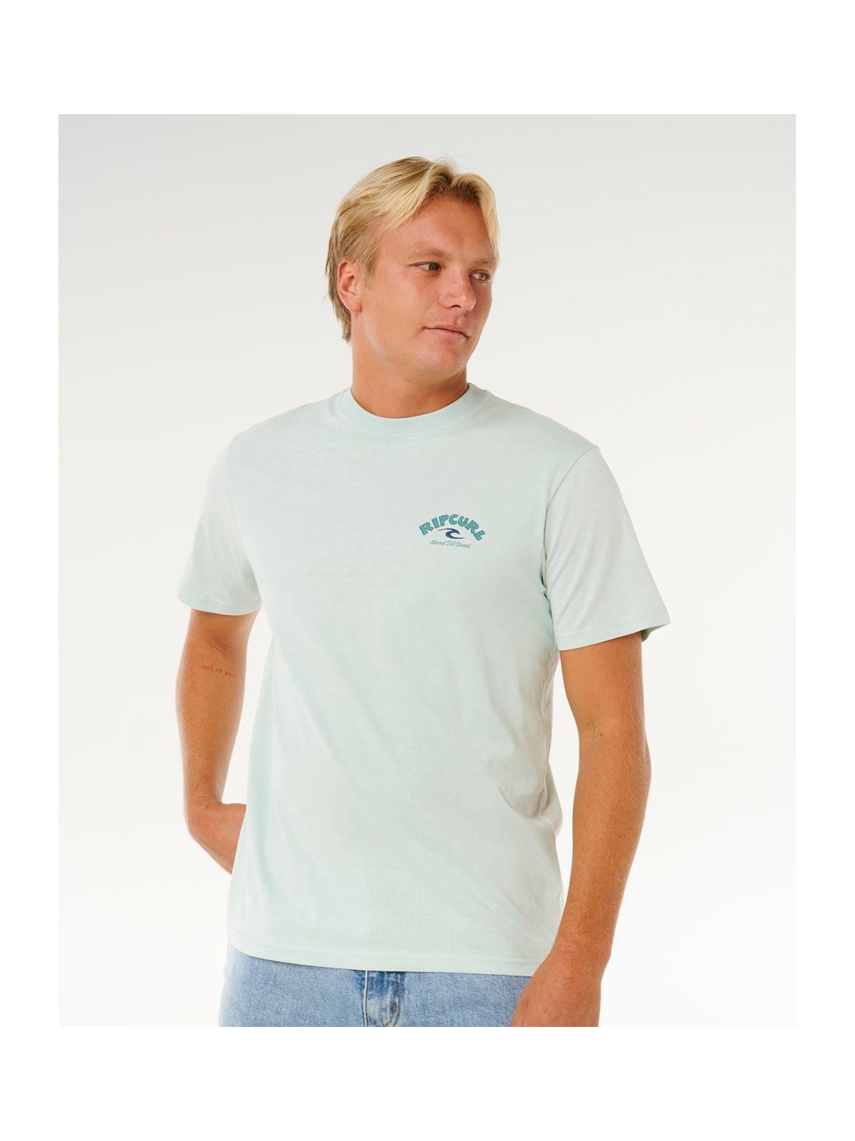 Koszulka męska RIP CURL Shred Til Tee zielona