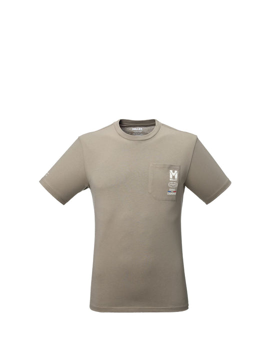 Koszulka męska MILLET Cdg Chamonix Poc Ts Ss M beżowa
