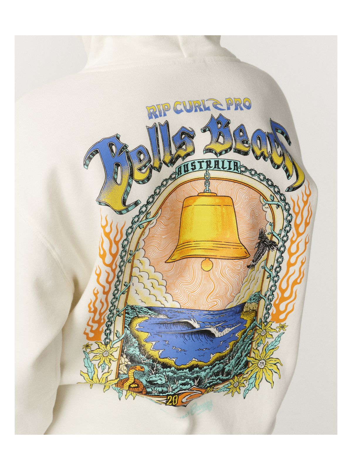 Bluza chłopięca RIP CURL Rip Curl Pro Bells 26 Hood-Boy biała
