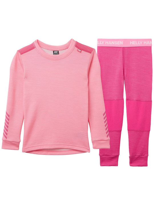 Bielizna termoaktywna dla najmłodszych Helly Hansen K Lifa Merino Set czerwony - Adventure Sports

