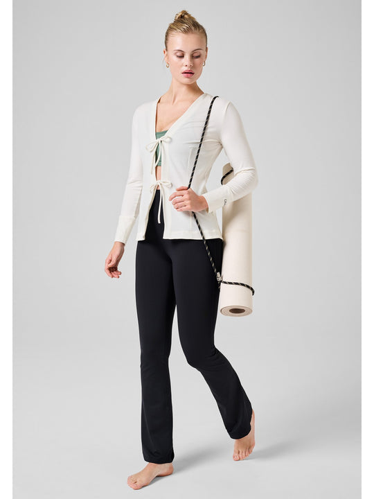 Bluza damska CASALL Studio Cardigan biały - Adventure Sports
