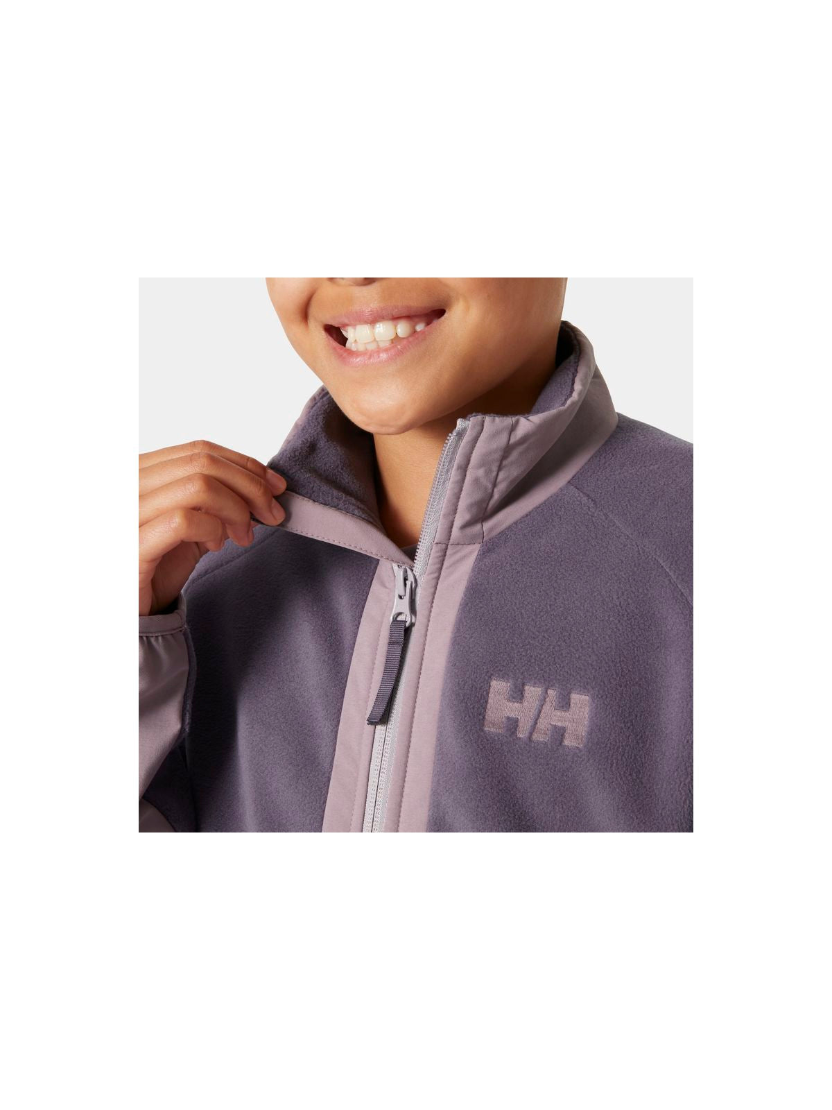 Bluza dziecięca HELLY HANSEN JR MARKA FLEECE JACK fioletowa - Adventure Sports