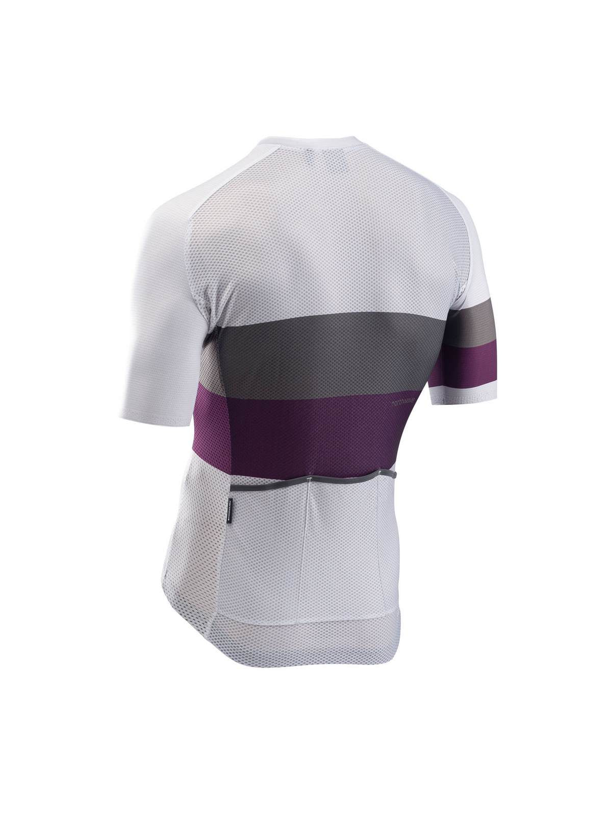 Koszulka rowerowa NORTHWAVE Blade Air Jersey - jasny szary/fioletowy - Adventure Sports
