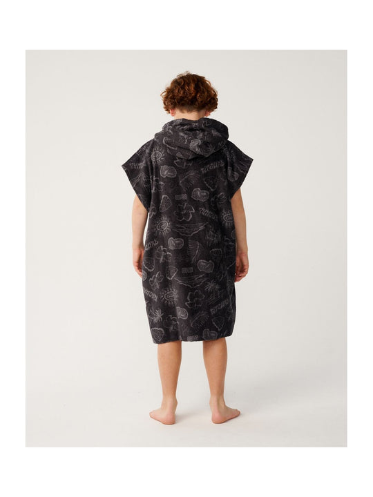 Ponczo męskie RIP CURL Sessions Hooded Towel - Boy czarne

