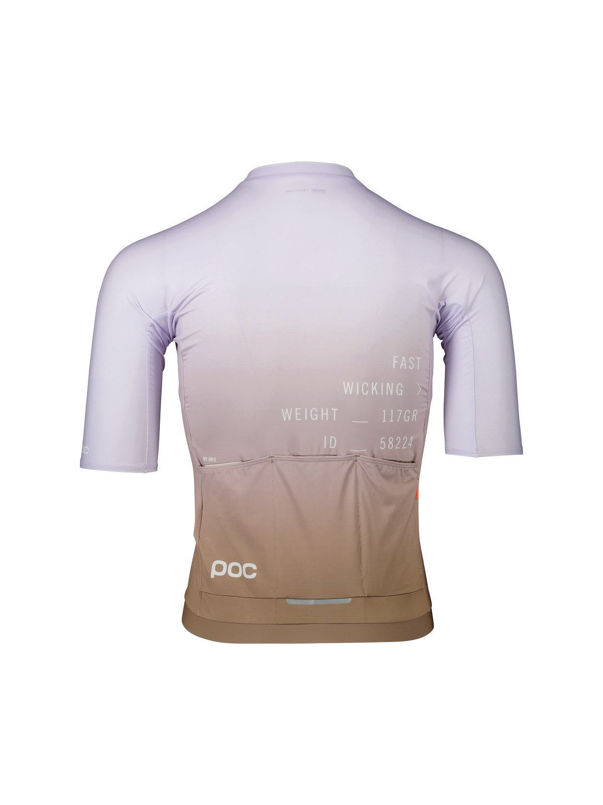 Koszulka rowerowa POC M’s Pristine Print Jersey brązowy - Adventure Sports
