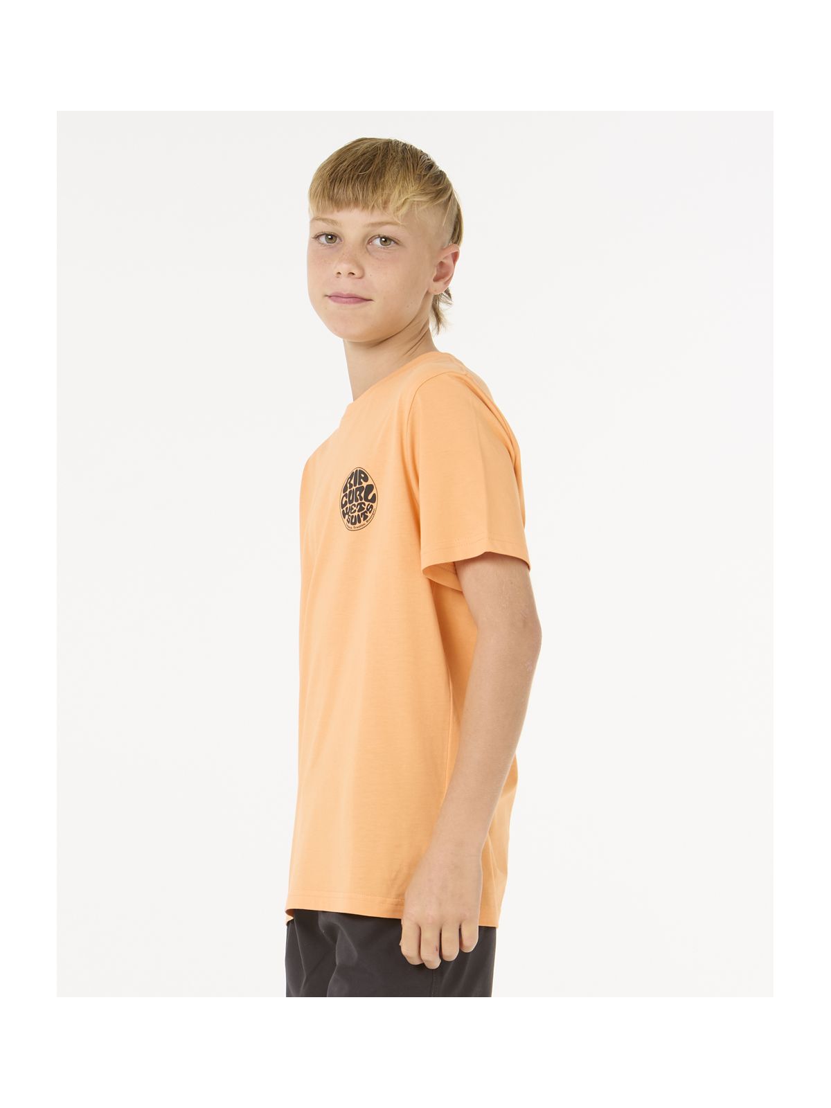 T-Shirt dziecięcy RIP CURL Wetsuit Icon Tee -Kids pomarańczowy