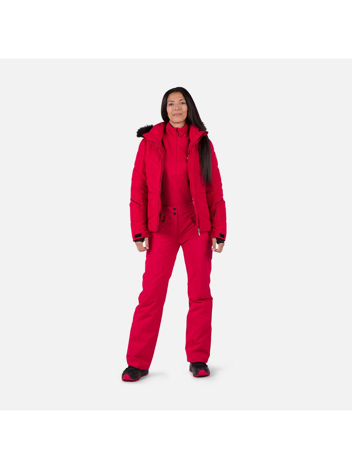Damskie spodnie narciarskie Rossignol W Staci Pant czerwony - Spodnie - Adventure Sports