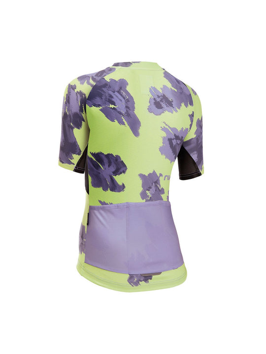 Koszulka rowerowa damska NORTHWAVE Force Evo Woman Jersey żółto fioletowa - Adventure Sports
