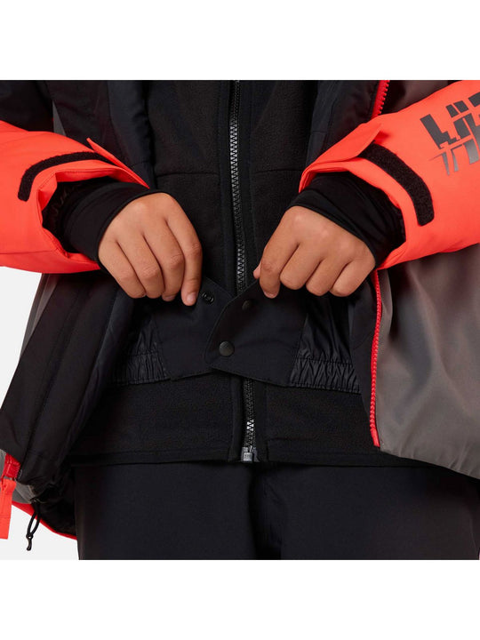 Kurtka narciarska dziecięca ROSSIGNOL Jr Hero Velika Insulated Jkt czarna

