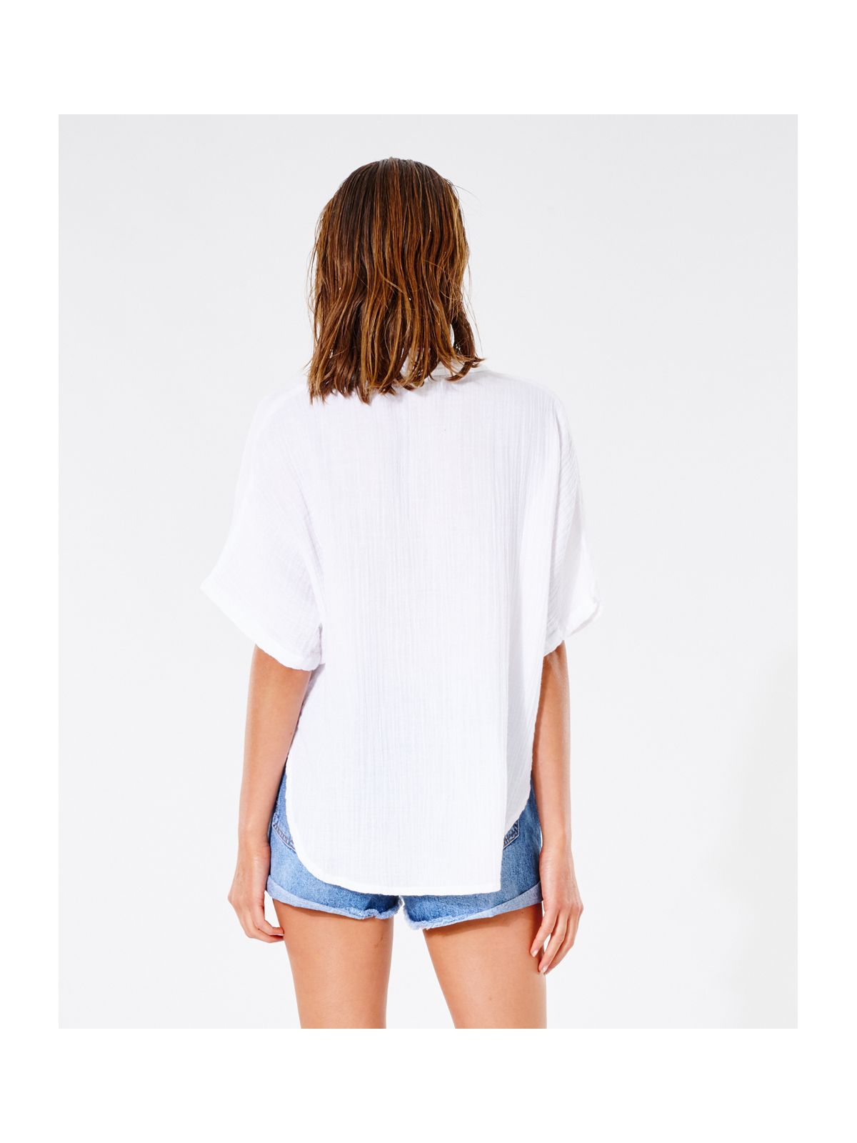 Koszula RIP CURL Premium Surf S/S Shirt biały