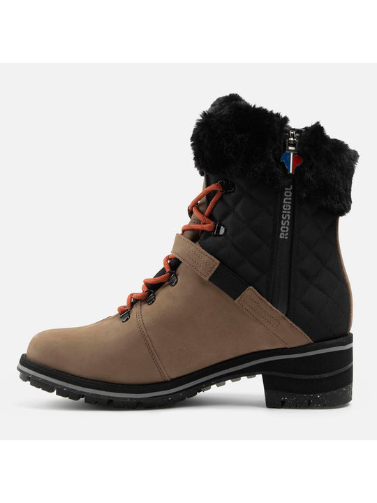 Buty skórzane damskie Rossignol 1907 Megeve Nabuk 2.0 brązowe - sportowe - Adventure Sports
