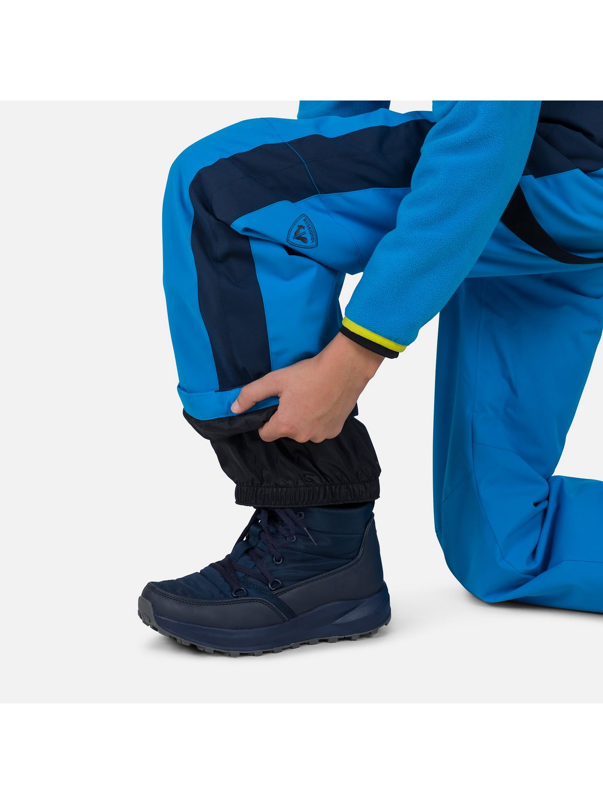 Spodnie narciarskie chłopięce Rossignol Boy Velika Suspenders Pant niebieskie - Adventure Sports