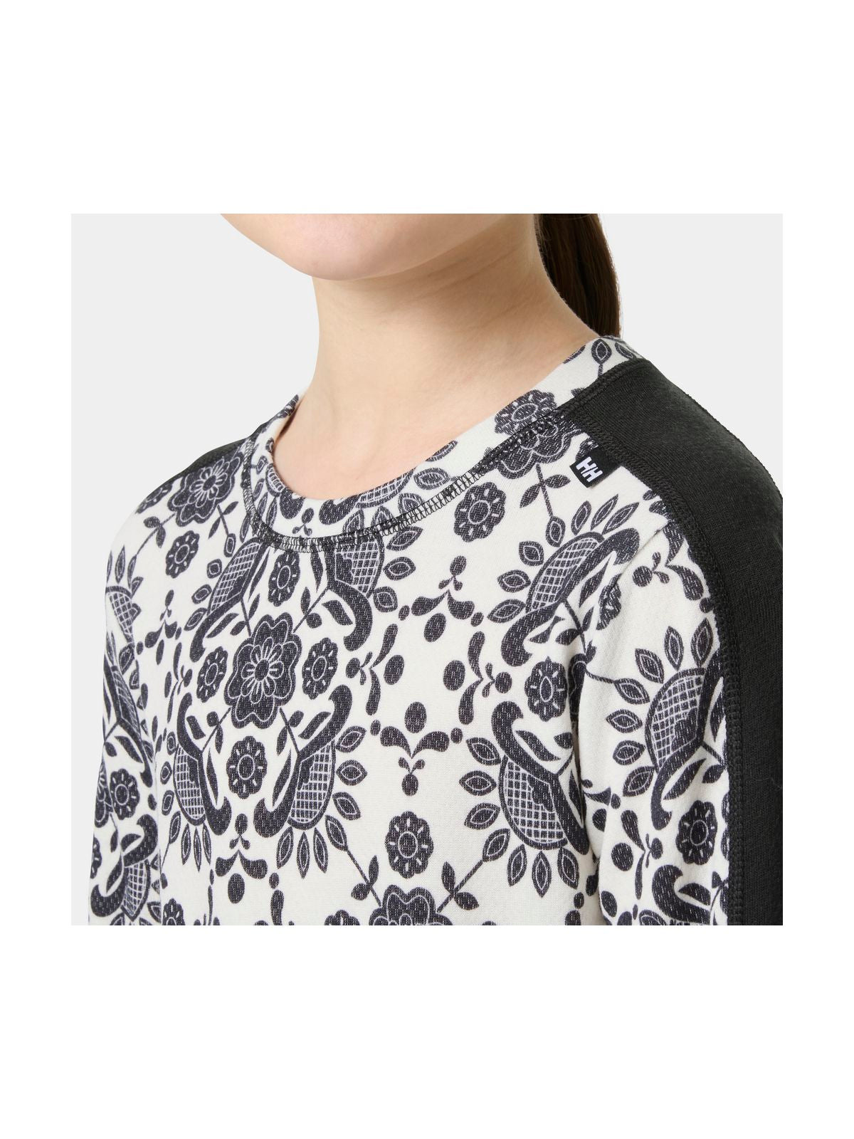 Bielizna termiczna dziecięca HELLY HANSEN JR GRAPHIC LIFA MERINO SET czarna