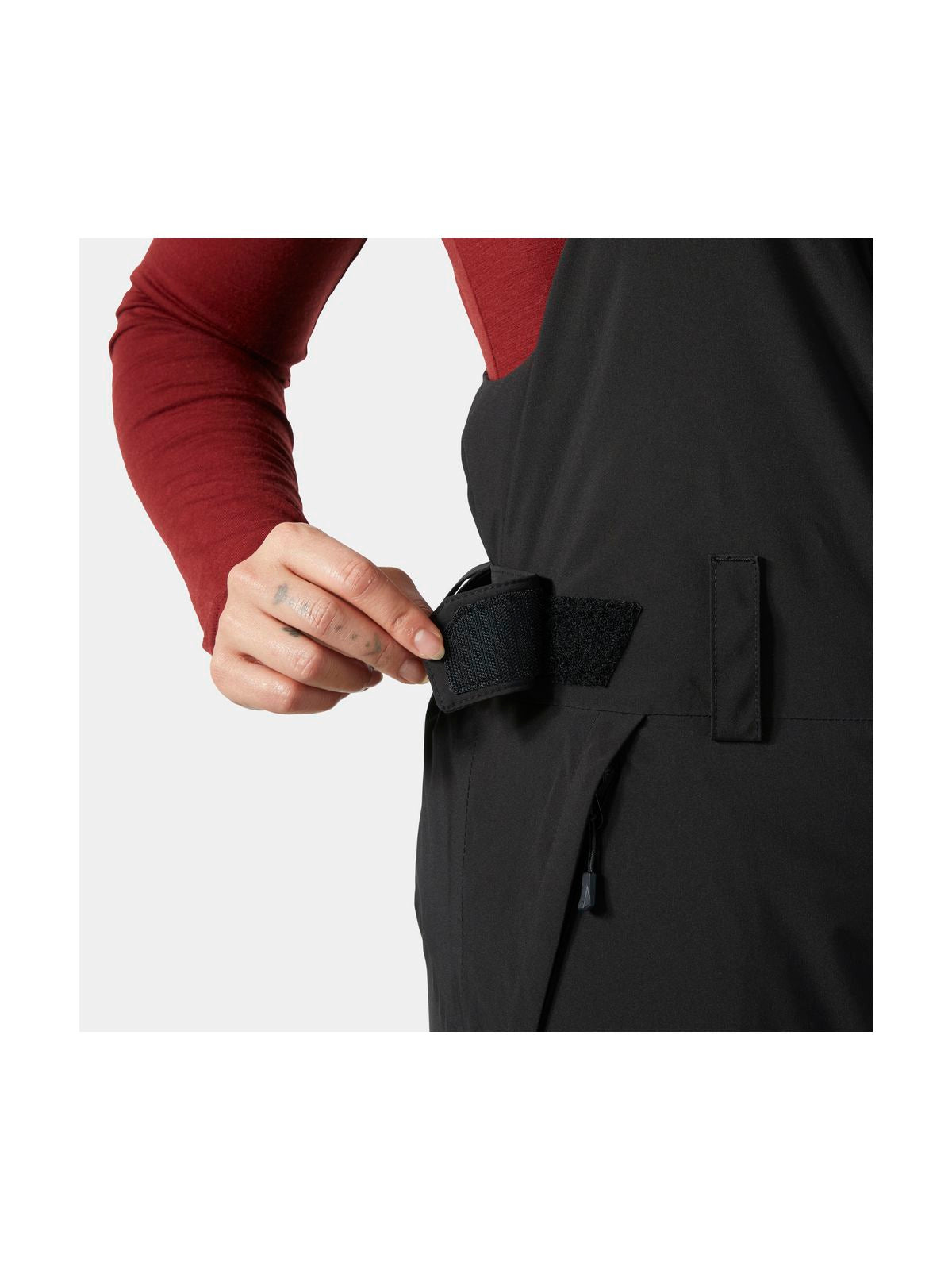 Spodnie narciarskie damskie HELLY HANSEN W SWITCH CARGO BIB PANT czarne