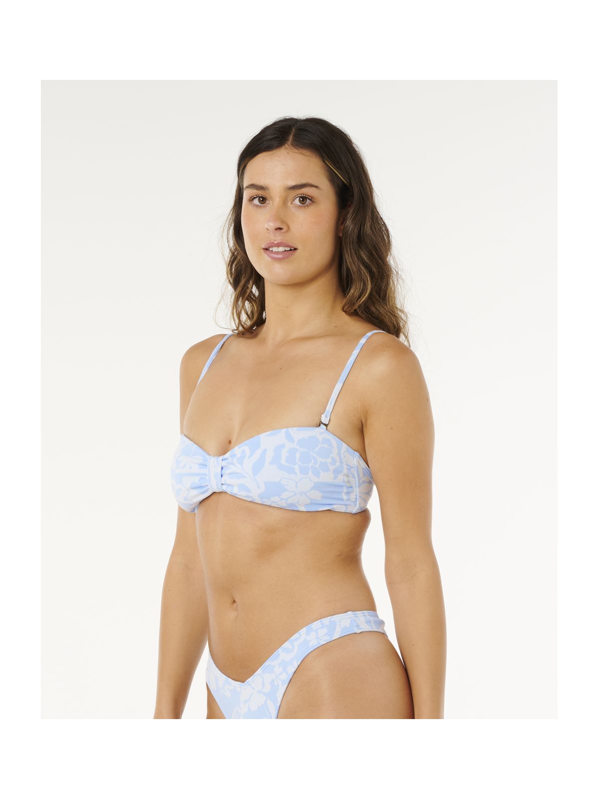Góra bikini RIP CURL Pacific Coast Bandeau niebieska