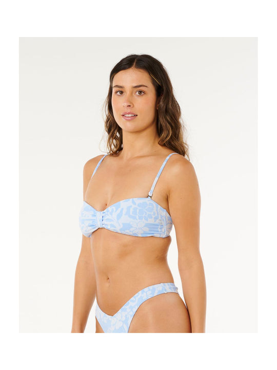 Góra bikini RIP CURL Pacific Coast Bandeau niebieska
