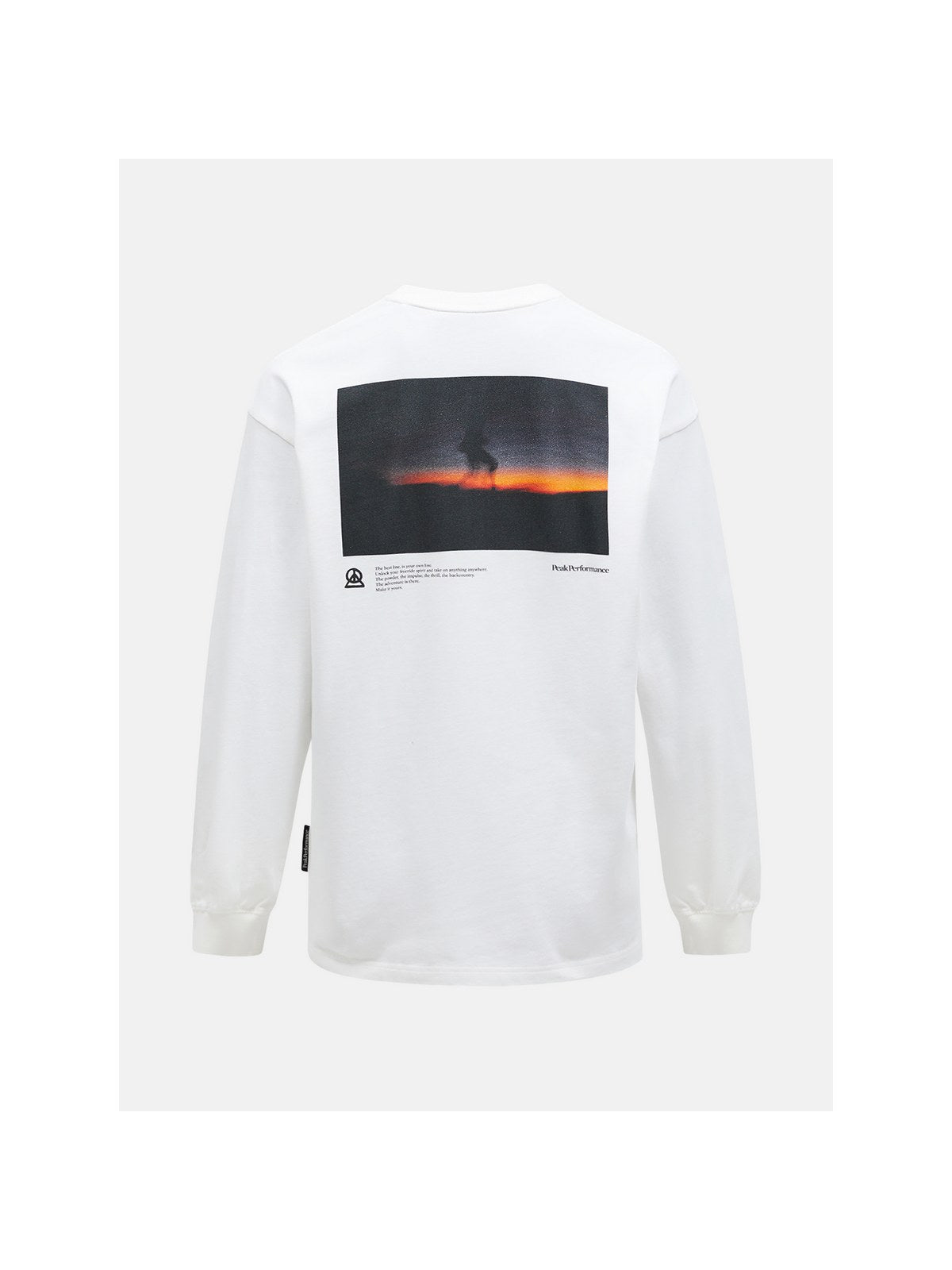 Koszulka PEAK PERFORMANCE M Graphic LS Tee biały - Adventure Sports