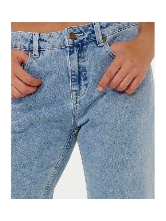 Spodnie RIP CURL AGGIE RELAXED JEANS niebieskiee
