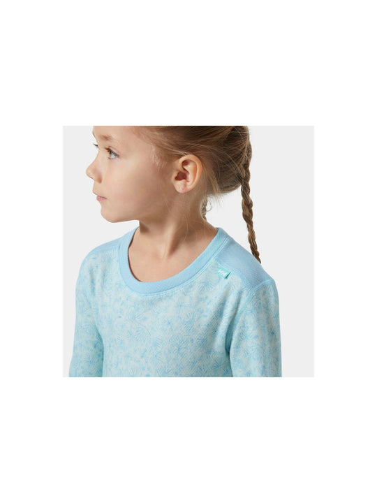 Bielizna dziecięca HELLY HANSEN K Graphic Lifa Merino Set kolor niebieski
