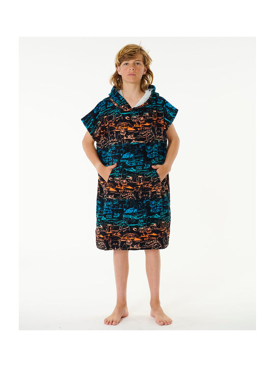 Ponczo RIP CURL Mixed Hooded Towel - Boy niebieski - S - Poncho - Adventure Sports
