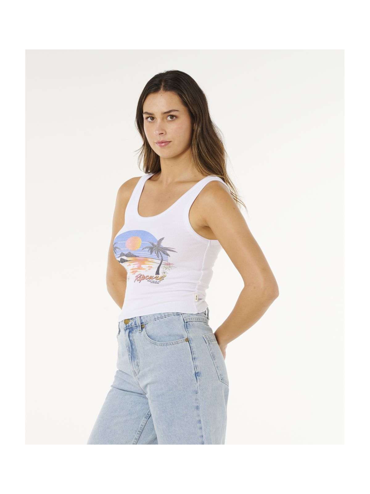 Koszulka damska RIP CURL Hotel Malibu Tank biała