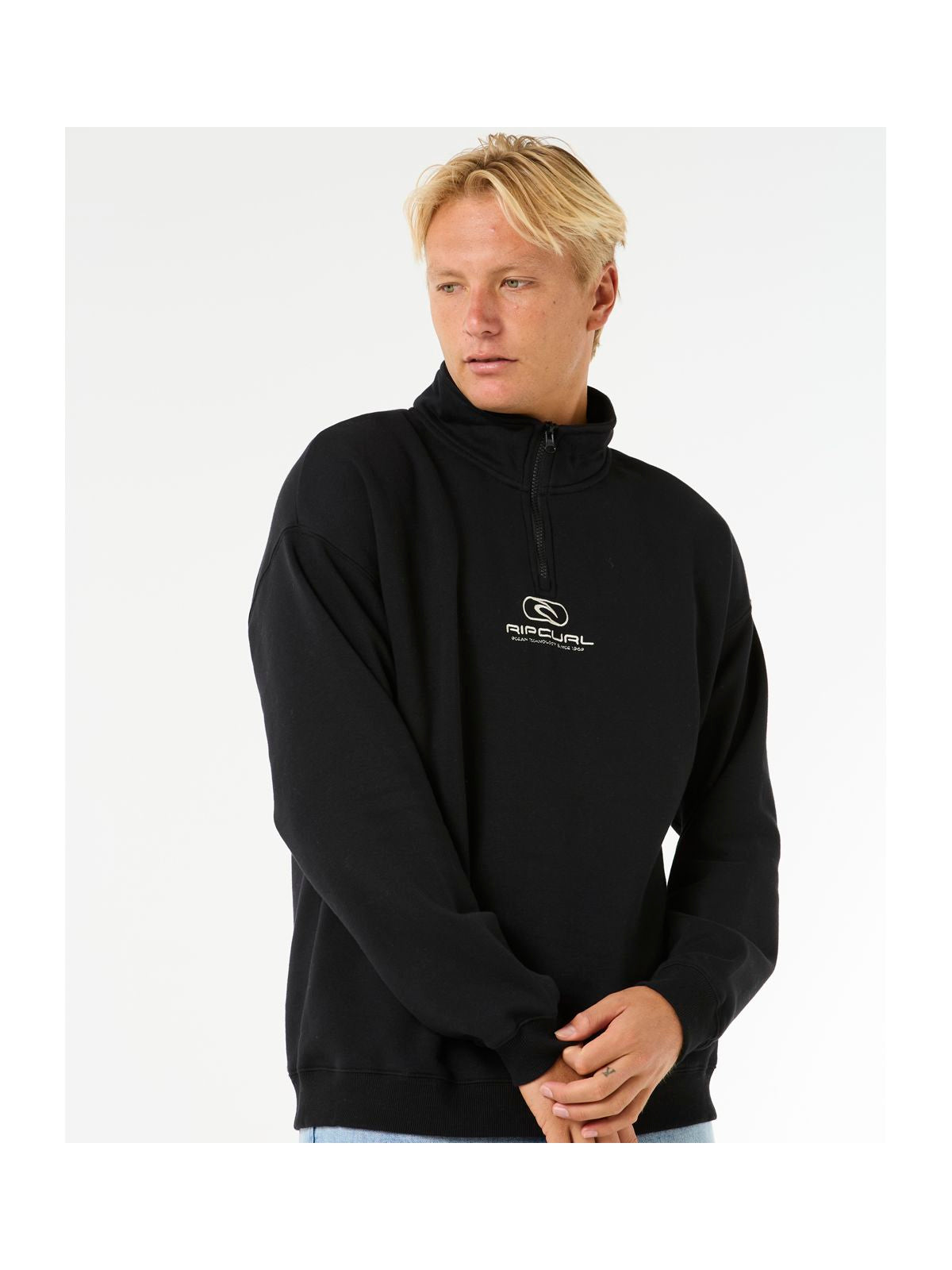 Bluza RIP CURL Pill Icon 45748 Zip Crew czarny