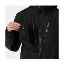 Kurtka narciarska męska HELLY HANSEN ALPHA LONG SHELL czarna
