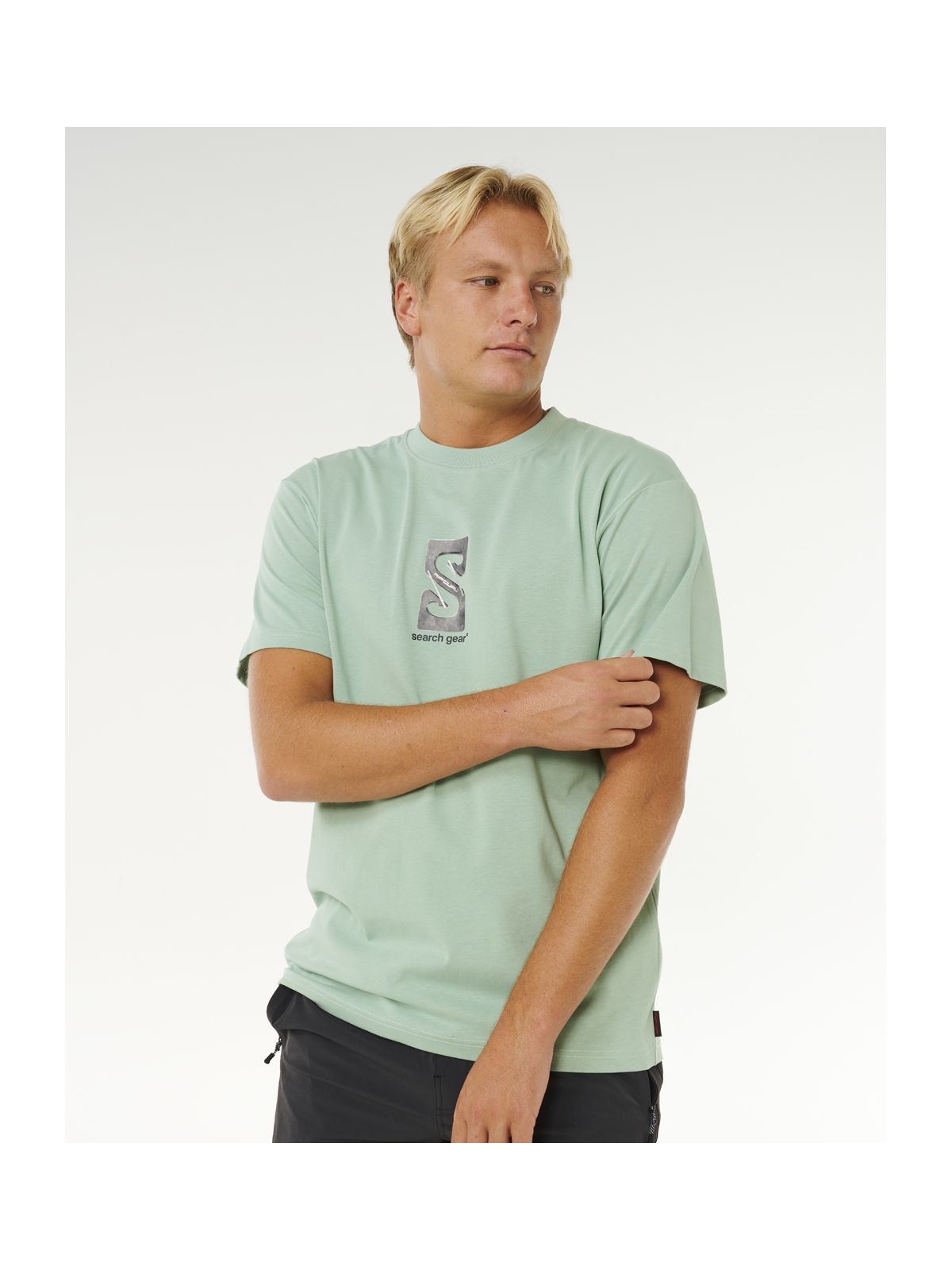 Koszulka męska RIP CURL Search Gear Tee zielona
