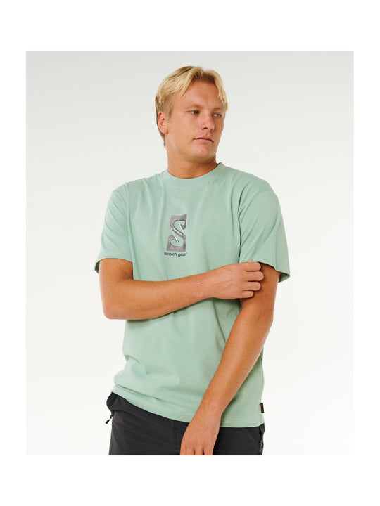 Koszulka męska RIP CURL Search Gear Tee zielona
