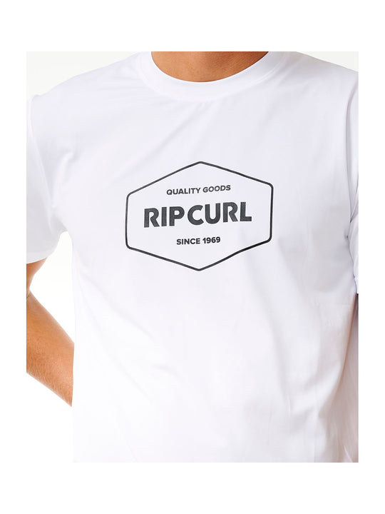 Lycra RIP CURL Stapler Upf S/S biały - Adventure Sports
