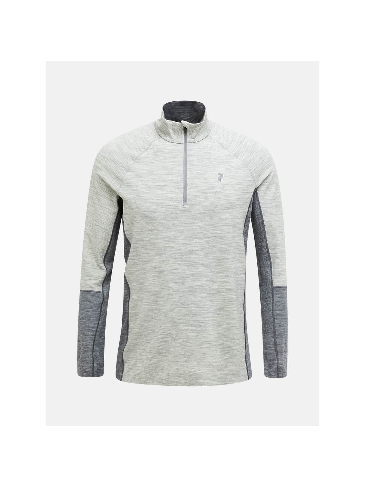 Koszulka termiczna męska PEAK PERFORMANCE Magic Half Zip Wool-blend Baselayer Men szara