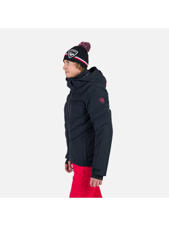 Kurtka z ociepliną syntetyczną męska Rossignol Blackside Puffy Jkt czarny
