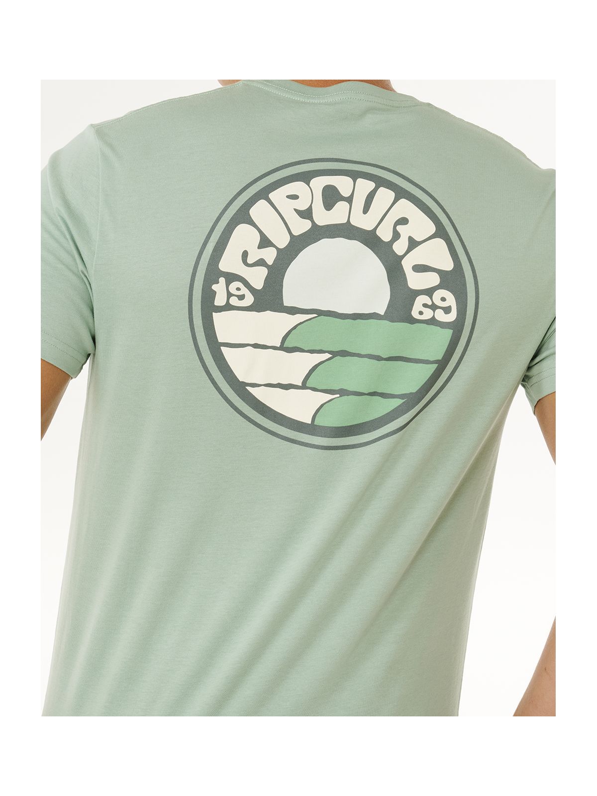 Koszulka męska RIP CURL Pacific Rinse Stacked Tee zielona