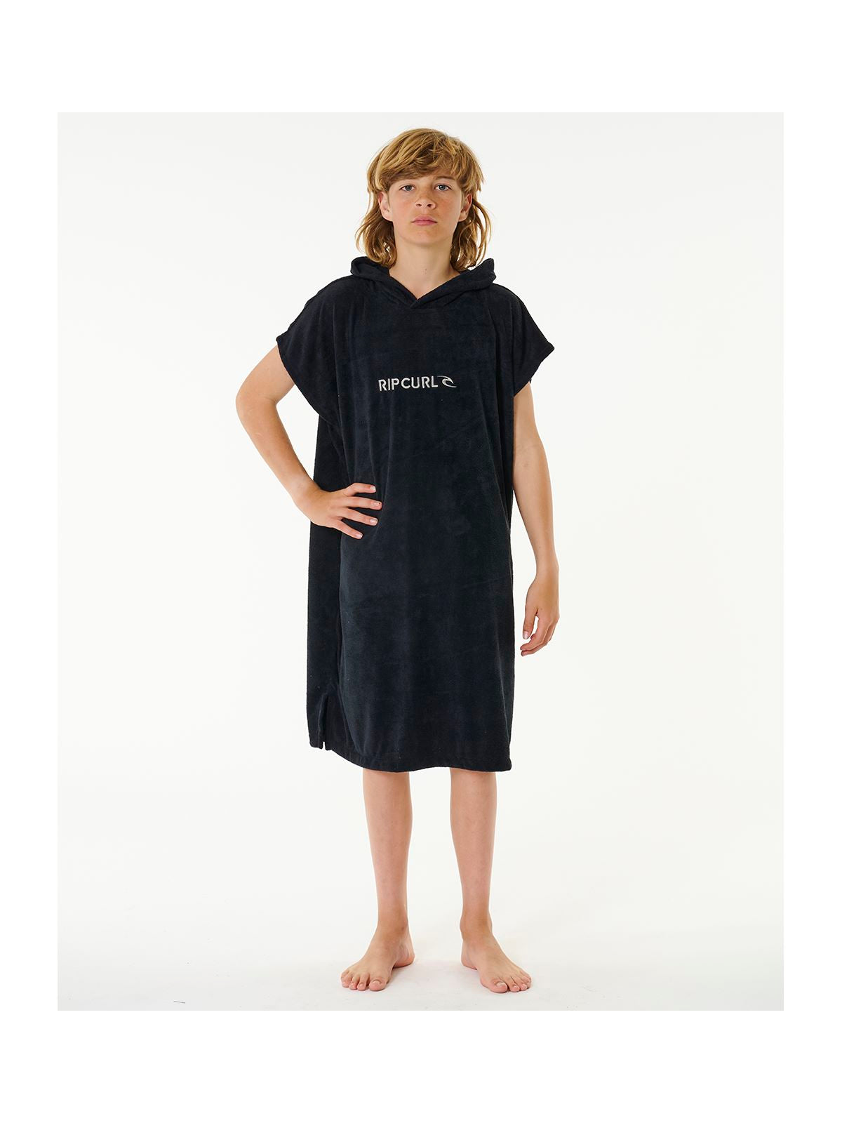 Poncho RIP CURL Brand Hooded Towel Boy czarny - Adventure Sports