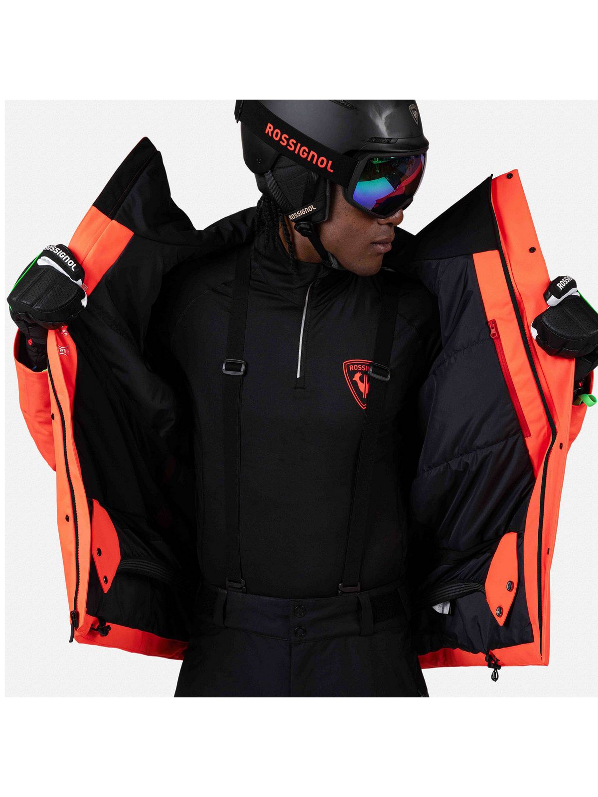 Kurtka narciarska męska ROSSIGNOL Hero Velika Insulated Jkt czerwona