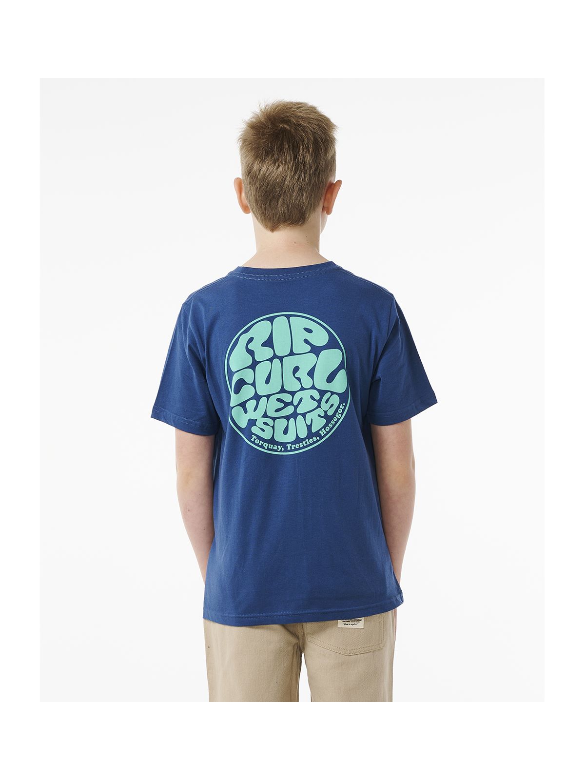 Koszulka RIP CURL Wetsuit Icon Tee Kids granatowy - Adventure Sports