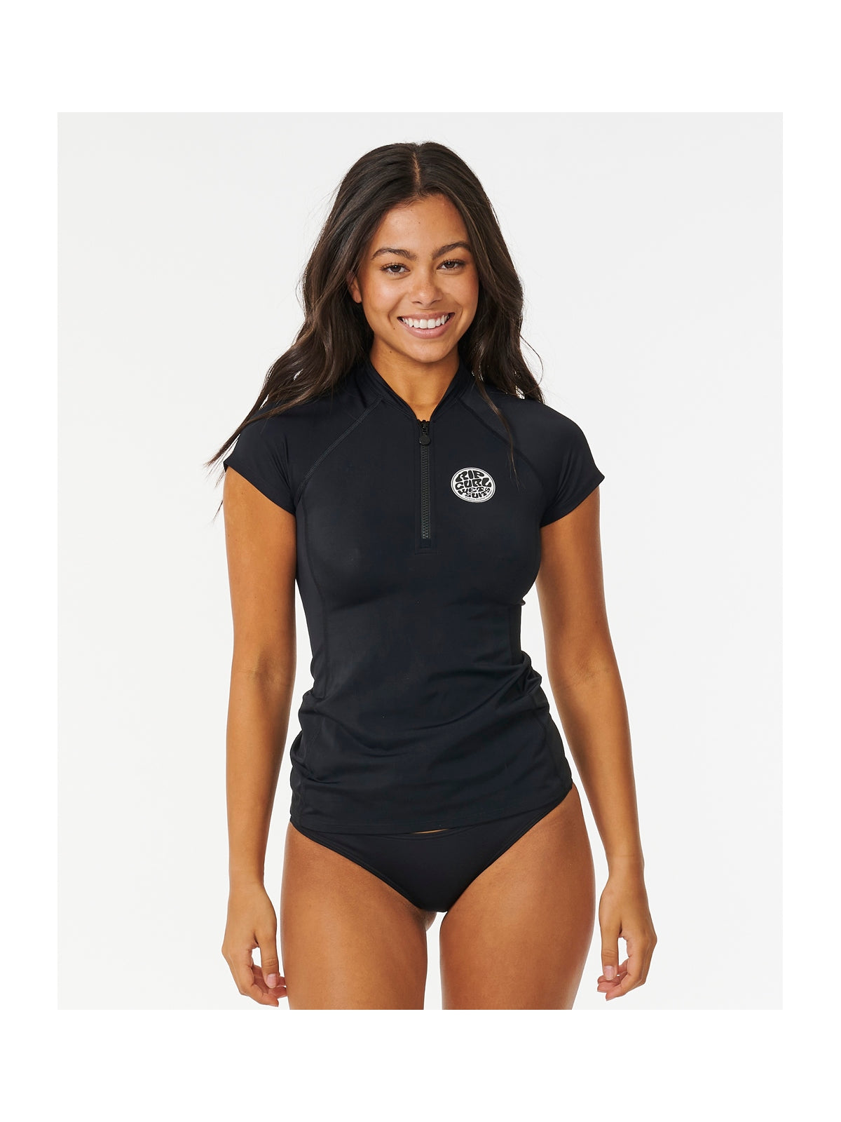 Koszulka kąpielowa damska RIP CURL Classic Surf Cap Sleeve czarna
