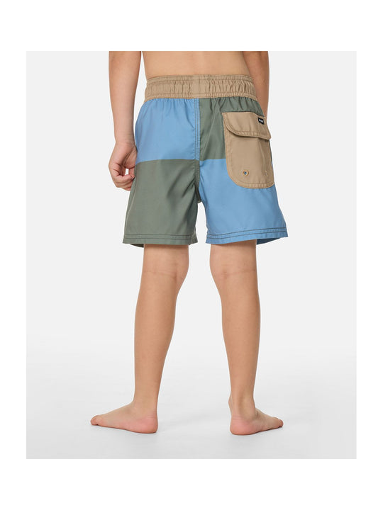 Boardshorty chłopięce RIP CURL Block Volley - Boy niebieskie
